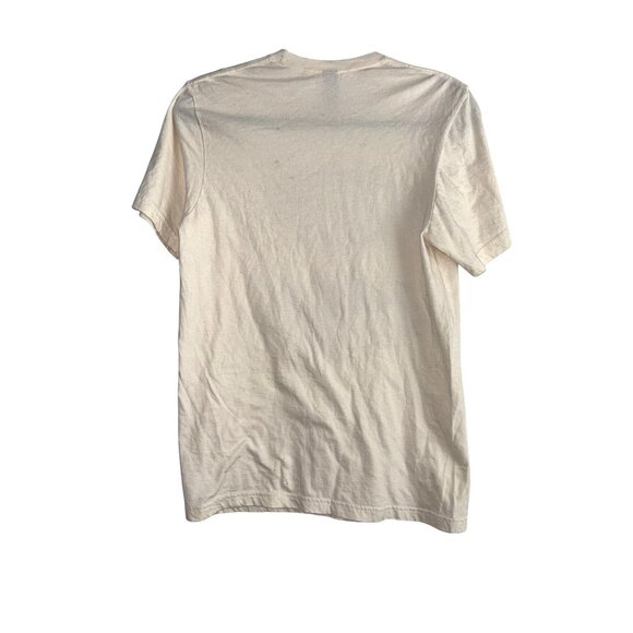 Champion Volcano Graphic Mens T-Shirt By Gildan Softstyle S Beige Cotton Casual - Picture 5 of 7